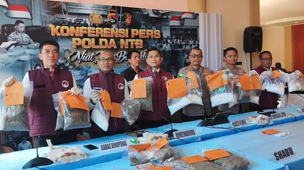 Operasi Antik Rinjani 2026: Polres KSB Sikat 5,4 Kg Ganja dan Puluhan Gram Sabu