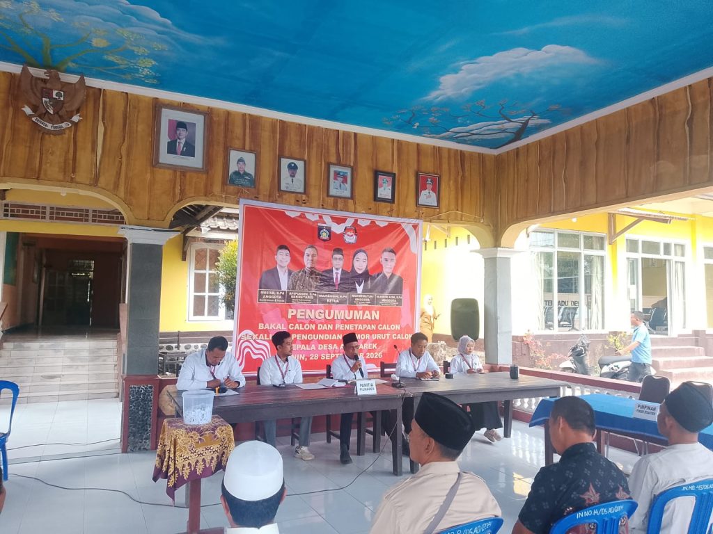 Pleno Terbuka Pilkades Aik Darek: 5 Calon Resmi Ditetapkan, 1 Gugur Berdasarkan Aturan