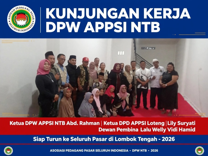 *DIPIMPIN ABD. RAHMAN, DPW APPSI NTB KUNJUNGI DPD APPSI LOMBOK TENGAH YANG DIKETUAI LILY SURYATI, DIDAMPINGI DEWAN PEMBINA LALU WELLY VIDI HAMID*