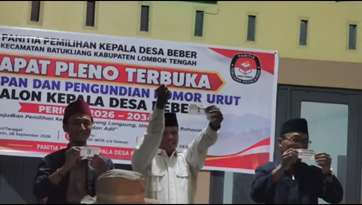 Resmi Dapat Nomor Urut 1 di Pilkades Beber, Amri “Odot” Siap Bawa Perubahan dan Pembangunan Merata