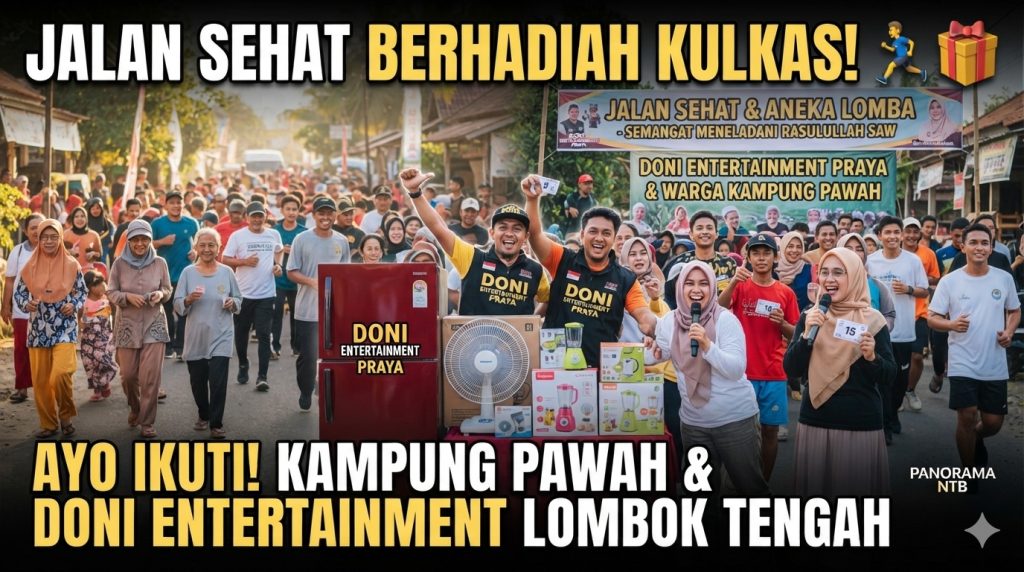 Meneladani Rasulullah SAW, Doni Entertainment Berbagi Beragam Hadiah Menarik Untuk Warga Kampung Pawah dan Gelar Jalan Sehat Di Momem Hari Kelahirannya