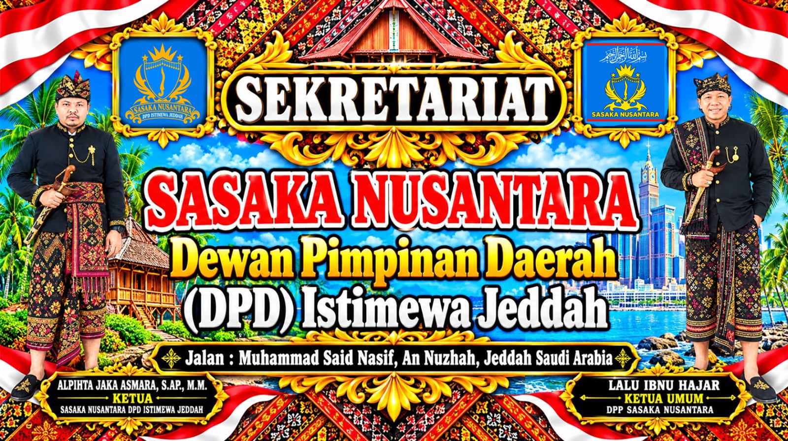 RESMI! Sekretariat Sasaka Nusantara DPD Istimewa Jeddah Berdiri di Arab Saudi, Jadi Wadah Silaturahmi Warga Lombok di Tanah Suci