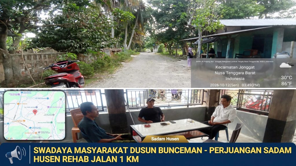 Tekad Tokoh Muda Na’am Rehab Jalan Utama Dusun Bunceman Secara Swadaya, Butuh 1 Miliar Terkumpul Rp 19 Juta