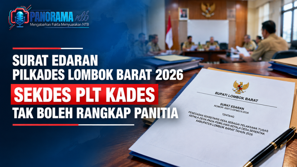 Surat Edaran Pilkades Lombok Barat 2026 Tegaskan Sekdes PLT Kades Tak Boleh Rangkap Panitia