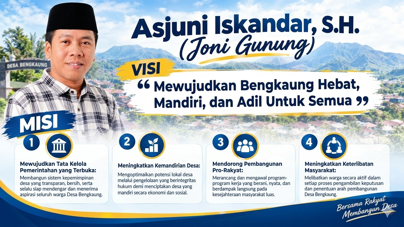 Joni Gunung Jadi Calon Pertama yang Daftar Pilkades Bengkaung 2026, Usung Visi Perubahan Pro-Rakyat